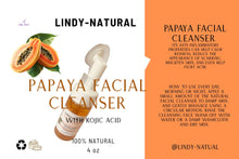 Load image into Gallery viewer, PAPAYA FOAMING FACE WASH / WITH KOJIC ACID / SALICYLIC ACID